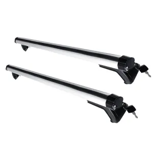 135cm Universal Car Roof Racks | Adjustable Aluminium Alloy Cross Bars | Lockable Carrier