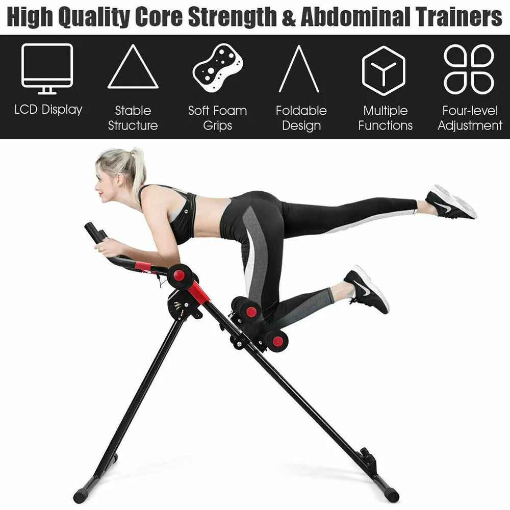 Adjustable 4 Gears Abdominal Trainer Equipment With Led Counter 183604