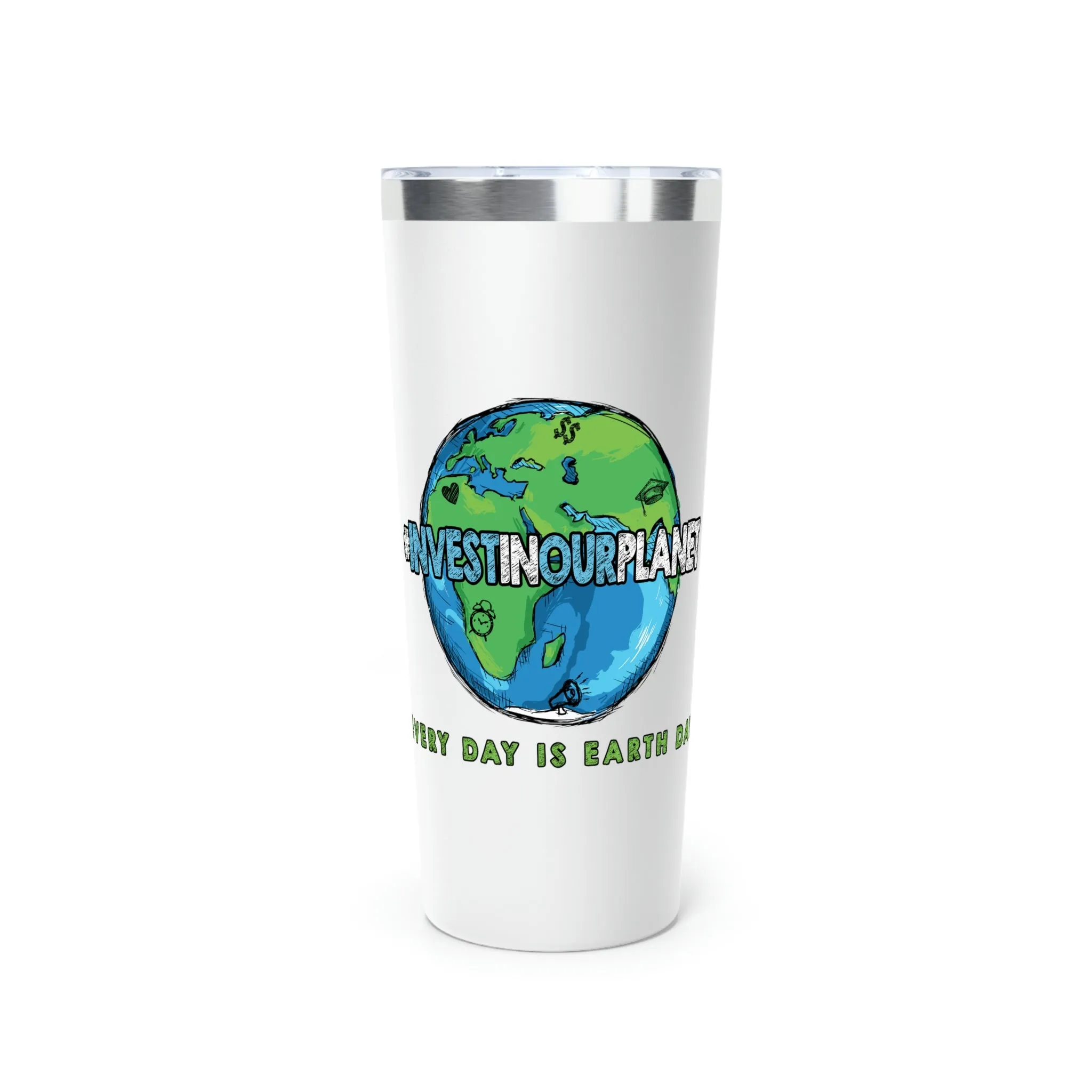Coastline "Invest In Our Planet" Copper Vacuum Insulated Tumbler, 22oz