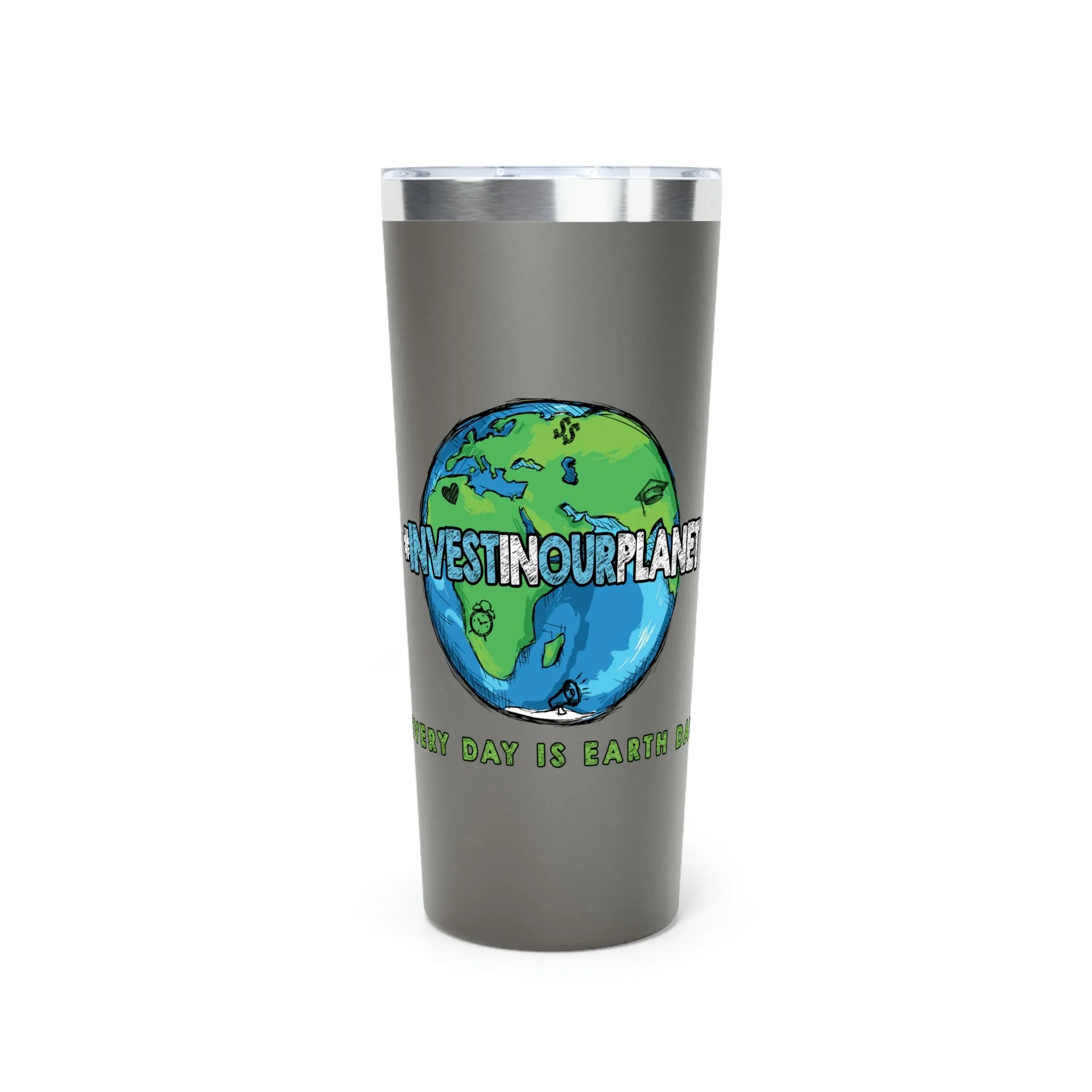Coastline "Invest In Our Planet" Copper Vacuum Insulated Tumbler, 22oz