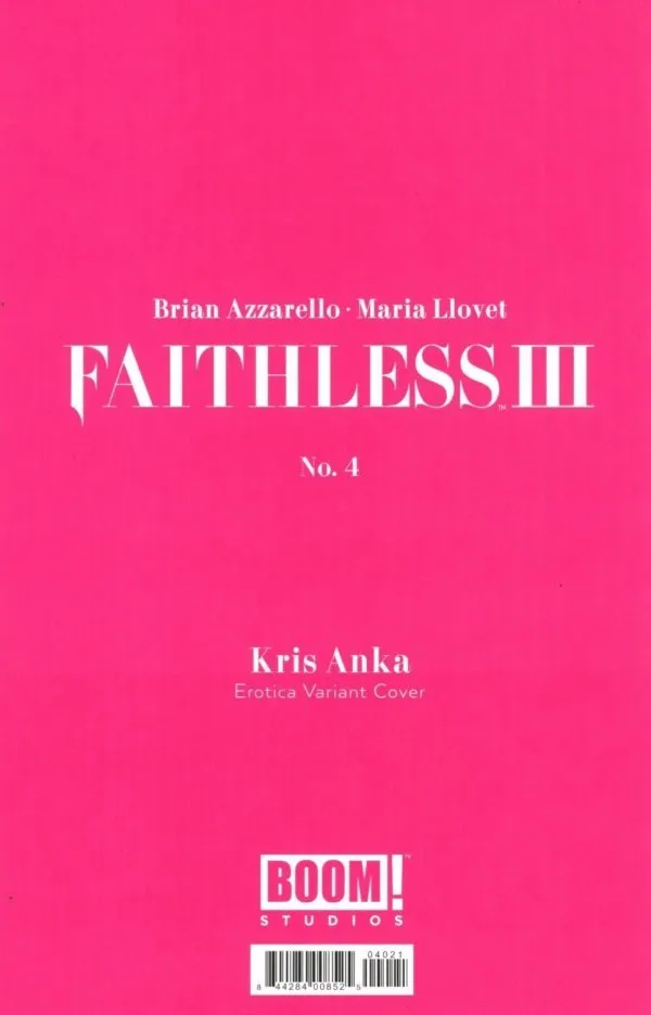 Faithless III #4 (Of 6) Cover B Erotic Variant Anka (Mature)