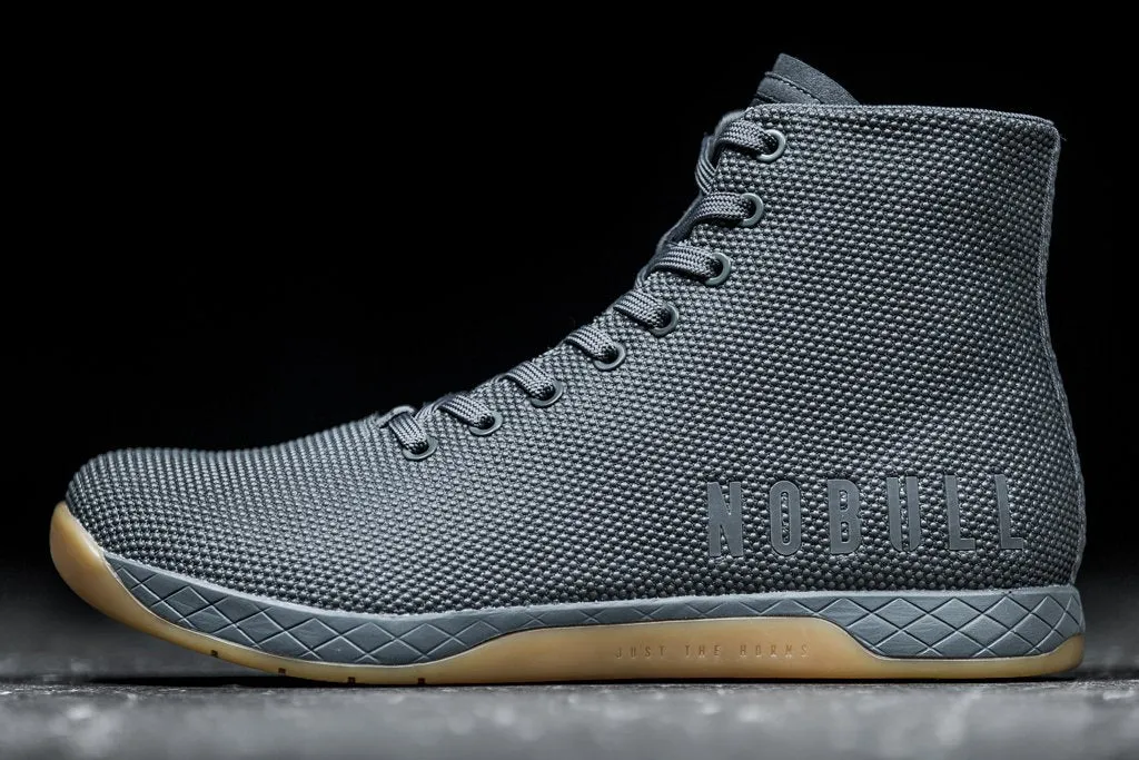 HIGH-TOP DARK GREY GUM TRAINER (WOMEN'S)