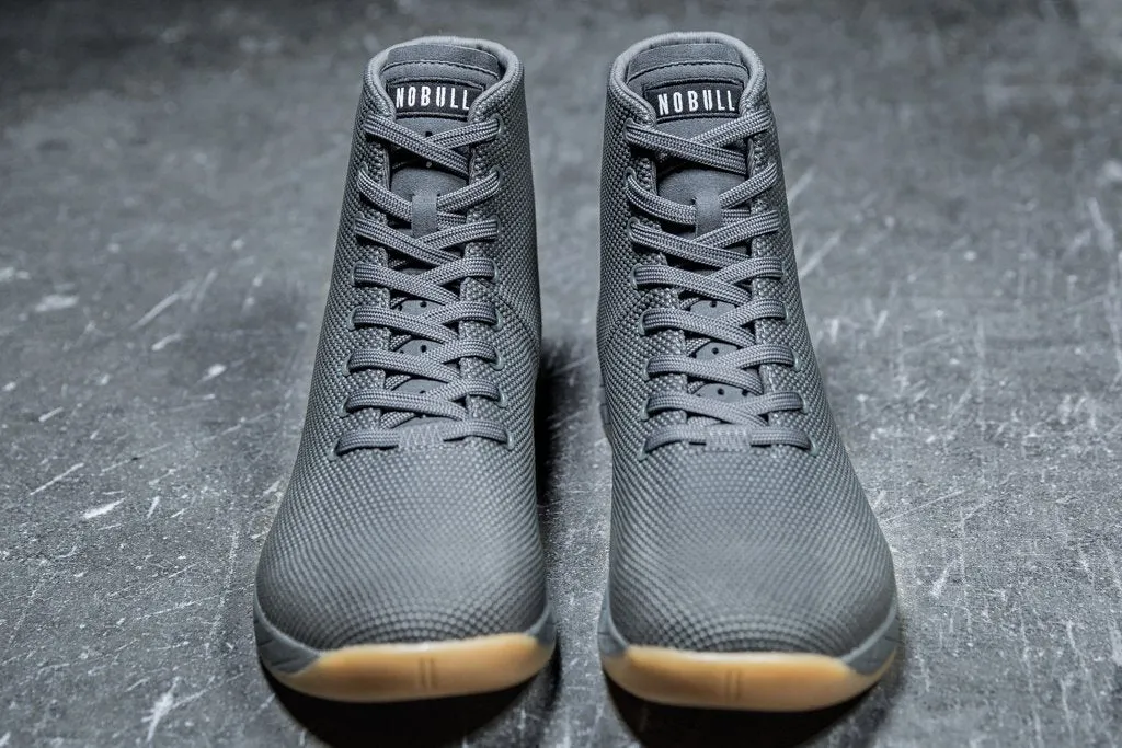 HIGH-TOP DARK GREY GUM TRAINER (WOMEN'S)