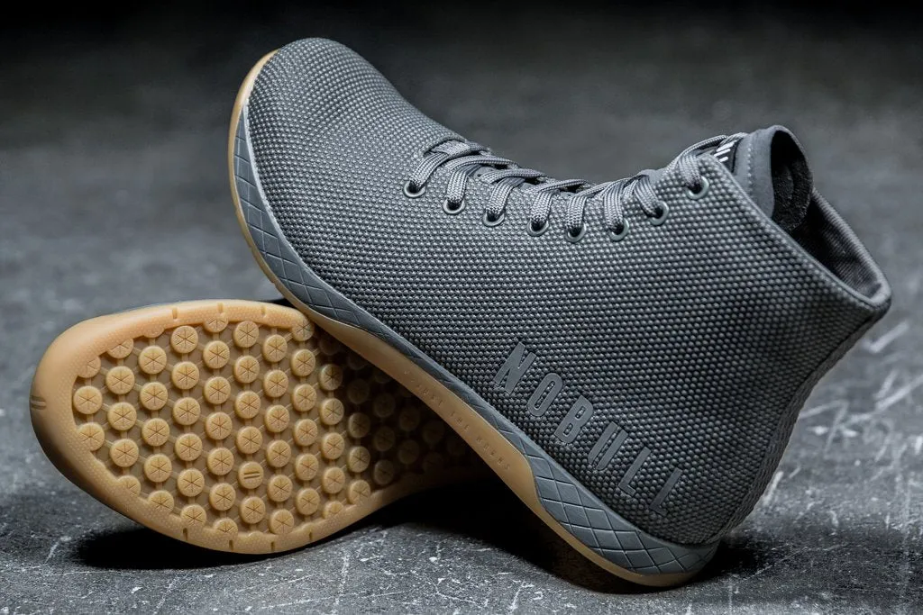 HIGH-TOP DARK GREY GUM TRAINER (WOMEN'S)