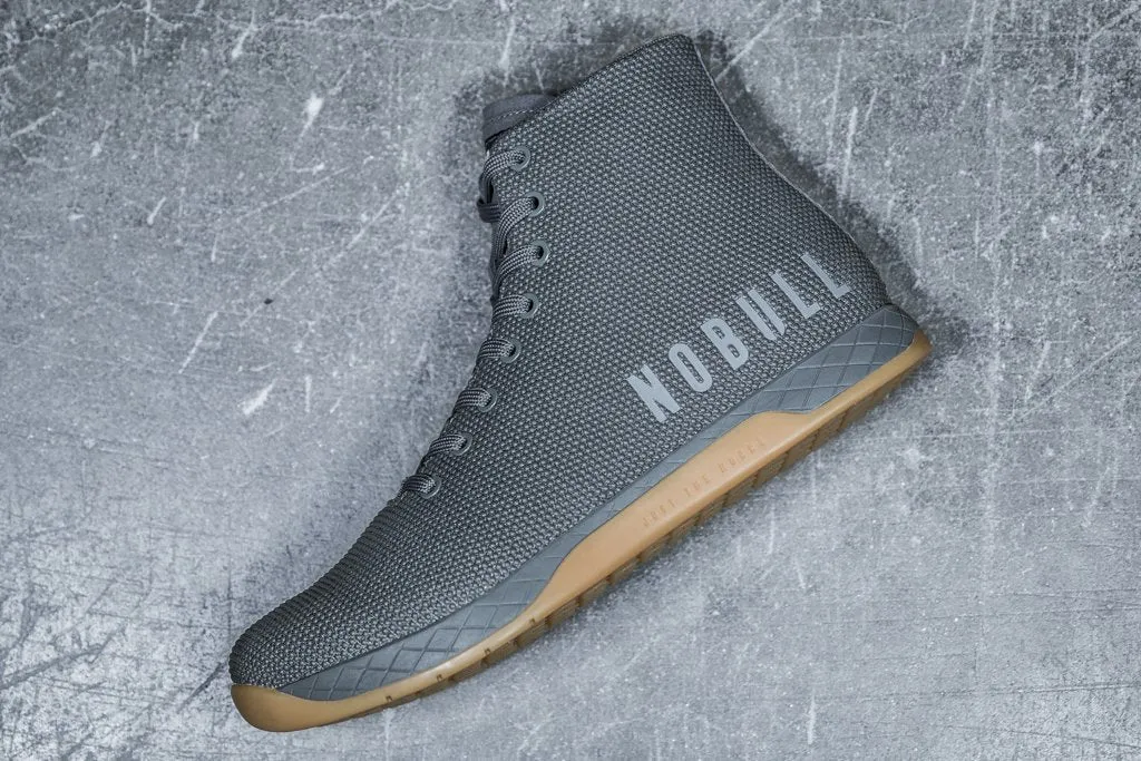 HIGH-TOP DARK GREY GUM TRAINER (WOMEN'S)