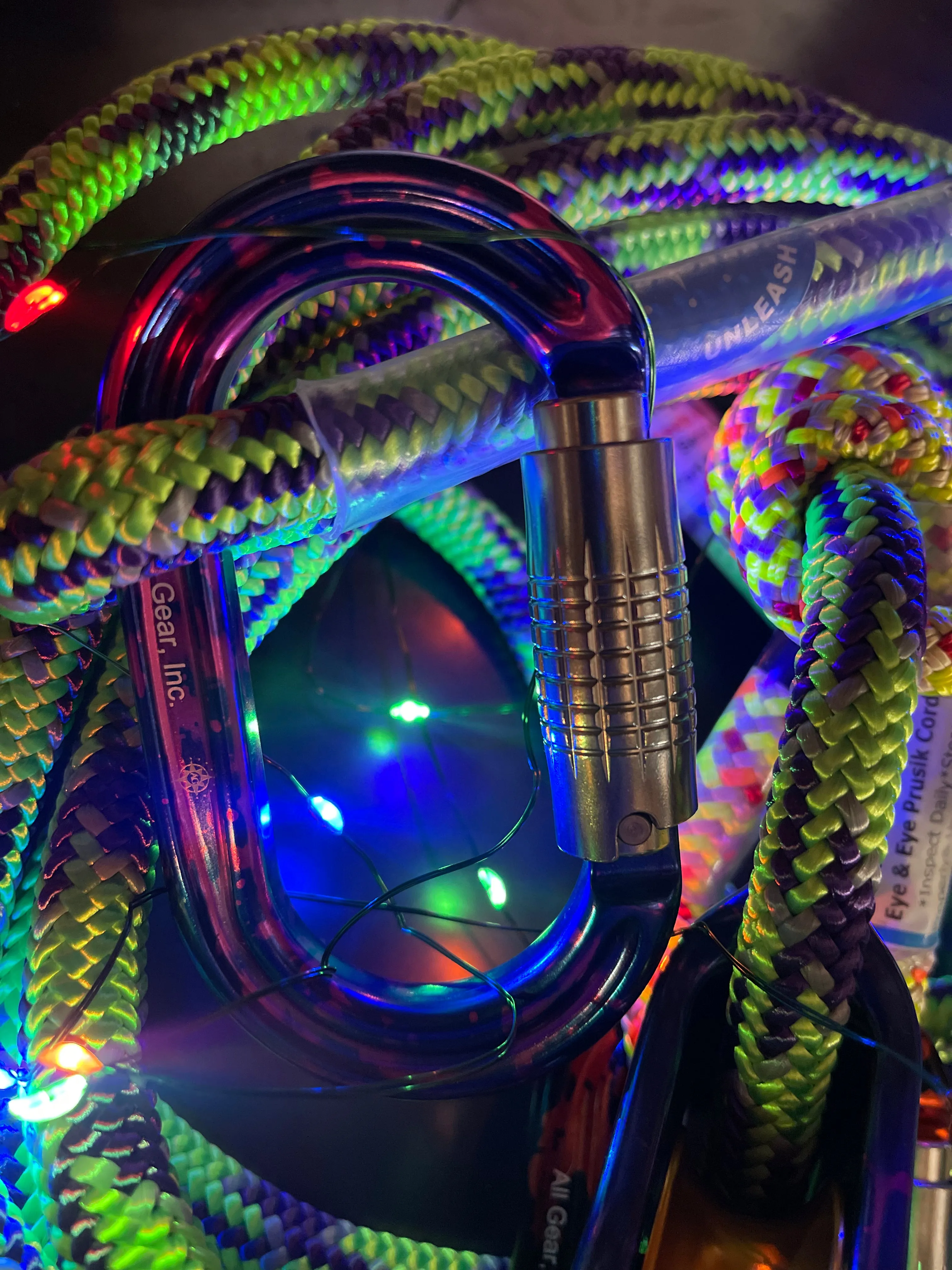 Micro Pulley Work Positioning Lanyard