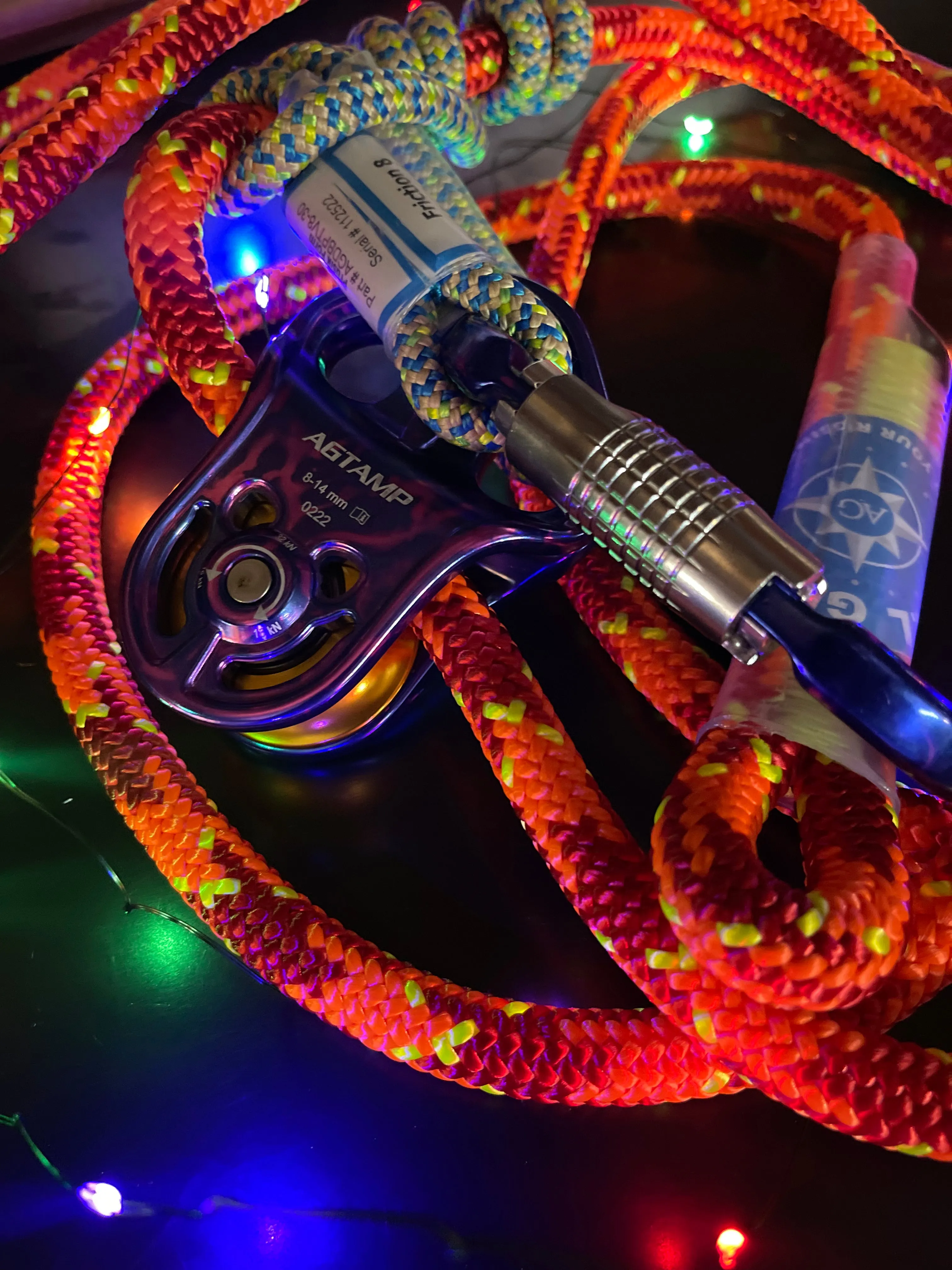 Micro Pulley Work Positioning Lanyard