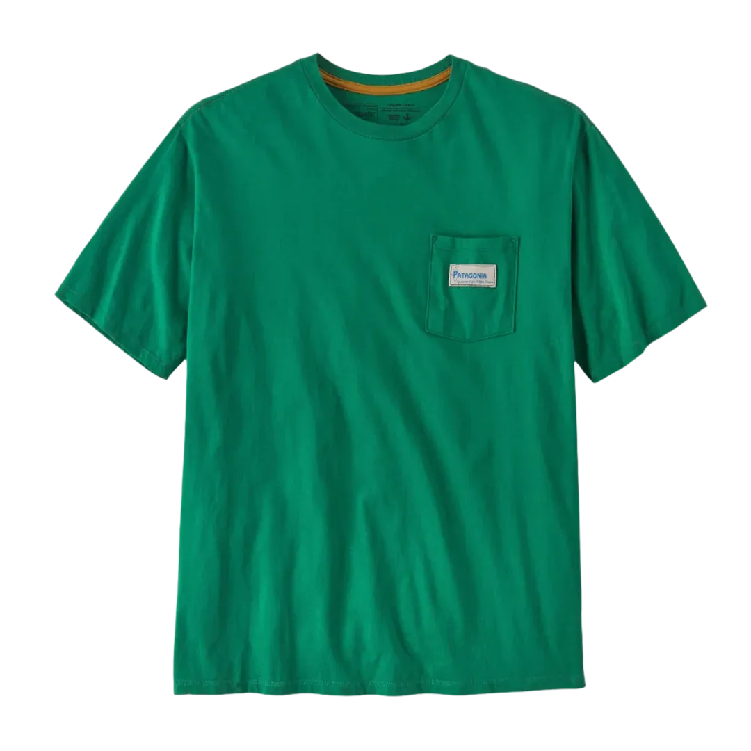 Patagonia Water People Organic Pocket Tee Gather Green