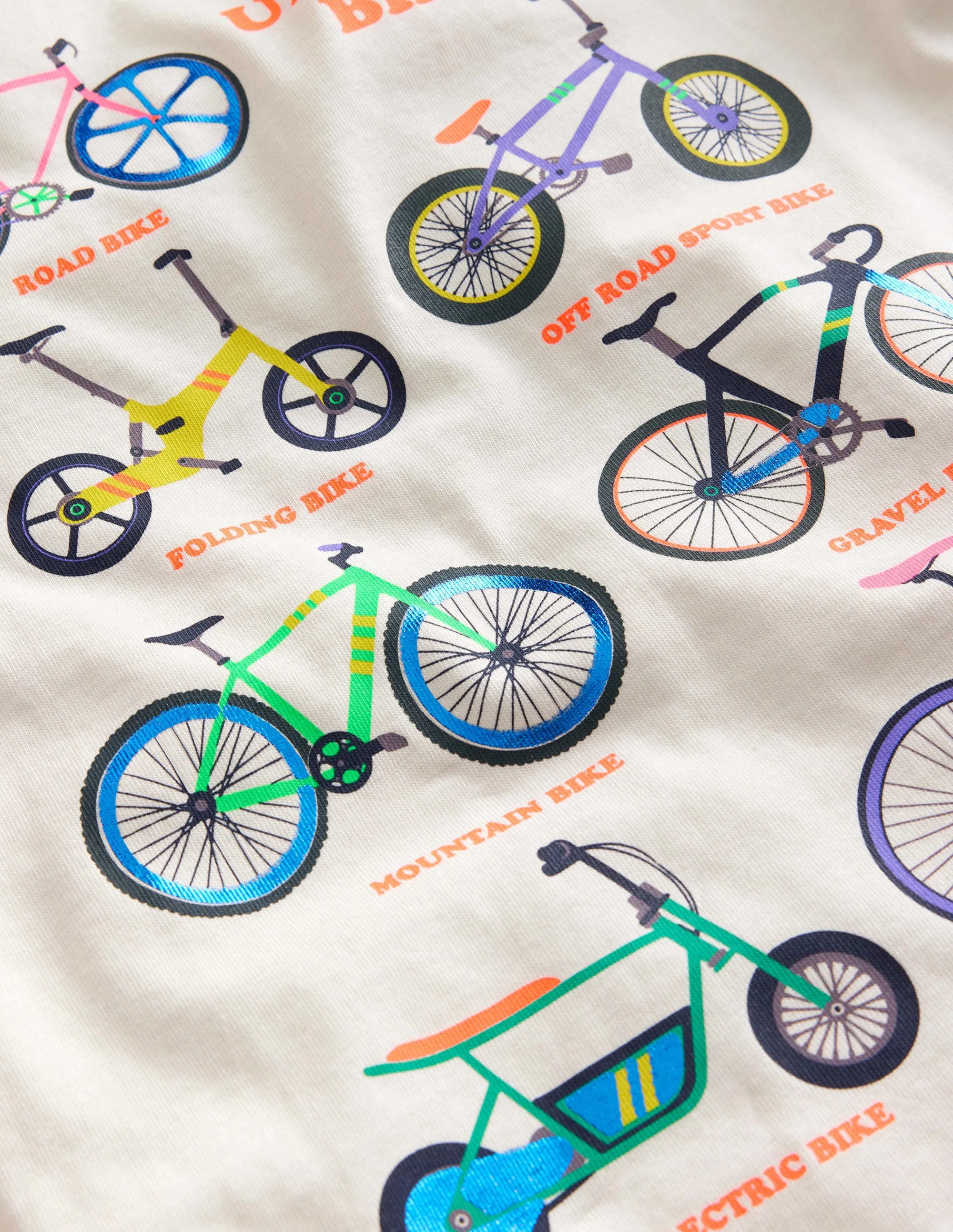 Printed Bikes T-shirt-Jam Red Bikes