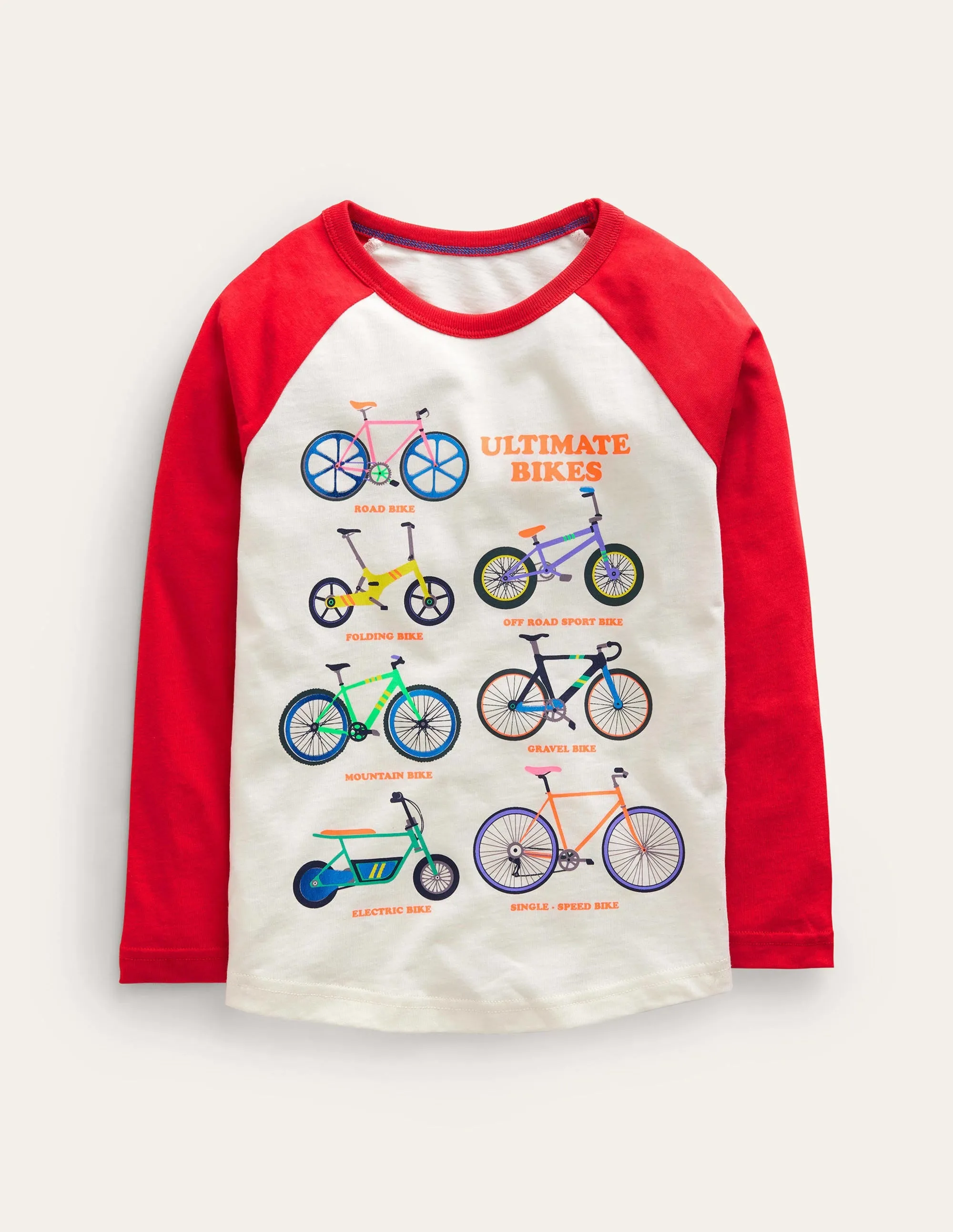 Printed Bikes T-shirt-Jam Red Bikes