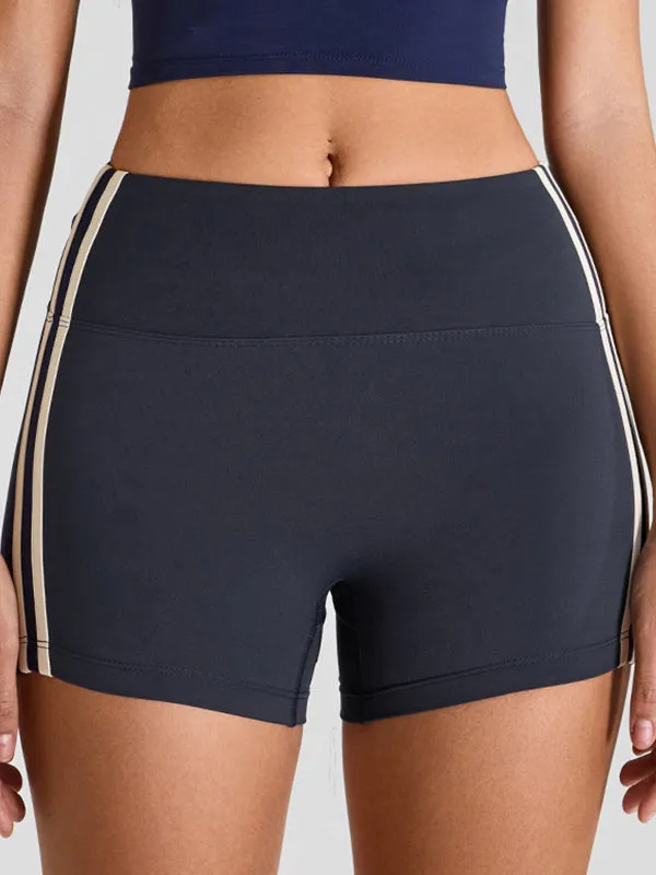 ZASUWA Female Contrast Color Push Up Design Quick Dry Booty Shorts