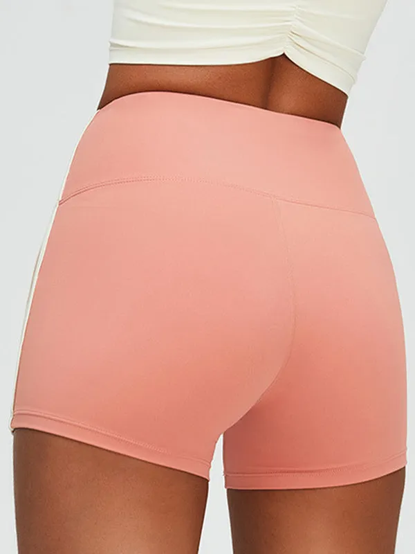 ZASUWA Female Contrast Color Push Up Design Quick Dry Booty Shorts
