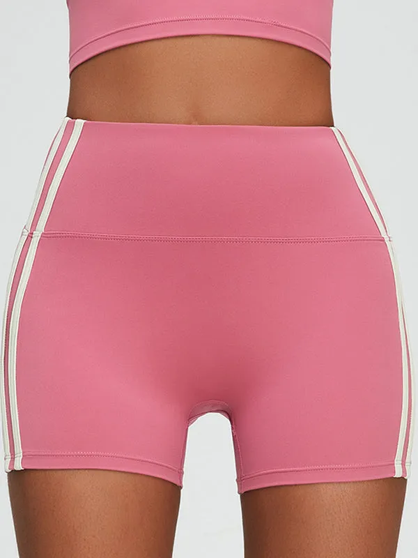 ZASUWA Female Contrast Color Push Up Design Quick Dry Booty Shorts
