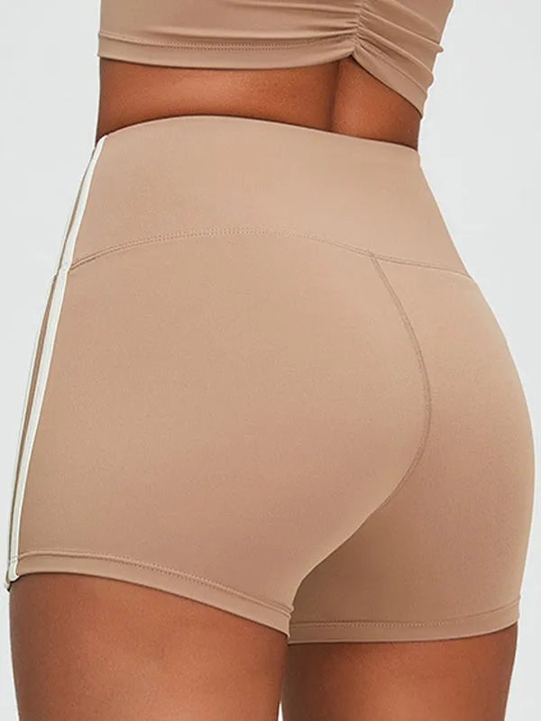ZASUWA Female Contrast Color Push Up Design Quick Dry Booty Shorts