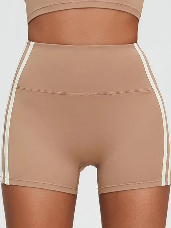 ZASUWA Female Contrast Color Push Up Design Quick Dry Booty Shorts